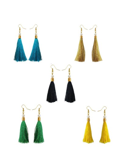 Stylish Small Tassel Earring Combo For Women